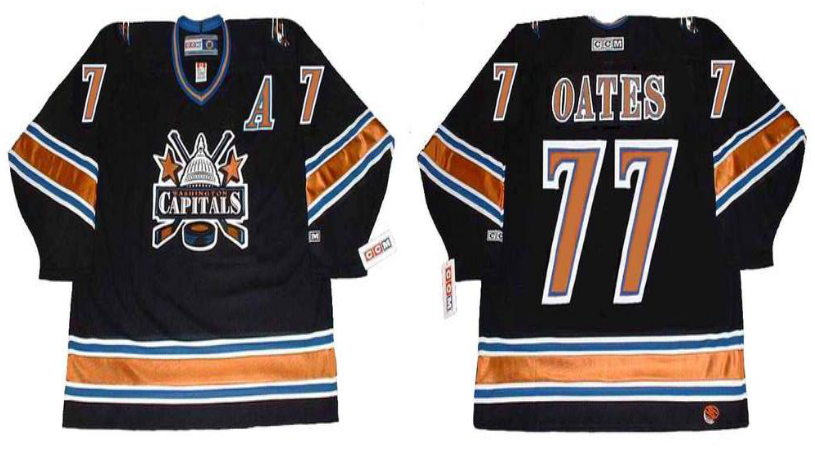 2019 Men Washington Capitals #77 Oates black CCM NHL jerseys